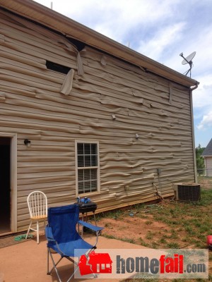 vinyl siding melting