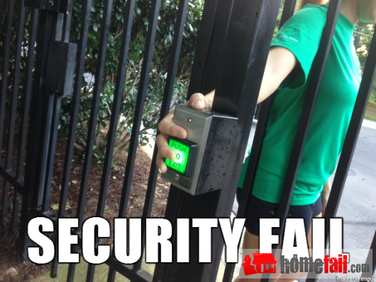 security gate fail